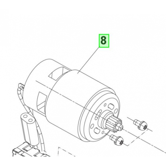 Ryobi Moteur 18V pour perceuse R18DDP2 (5131039107)