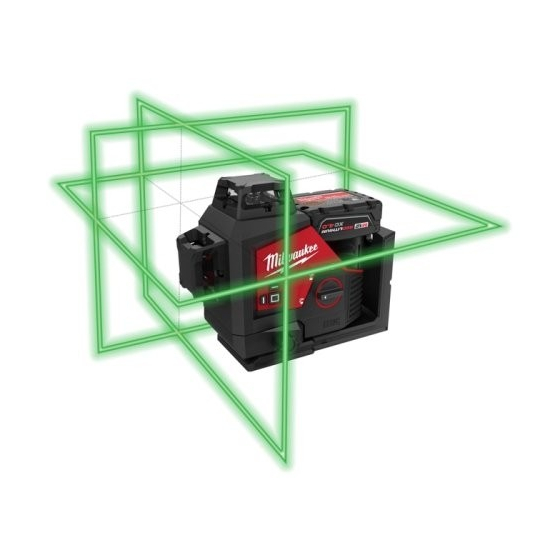 Milwaukee M12 3PL-0C Laser Vert 3 Lignes 360° (4933478103)