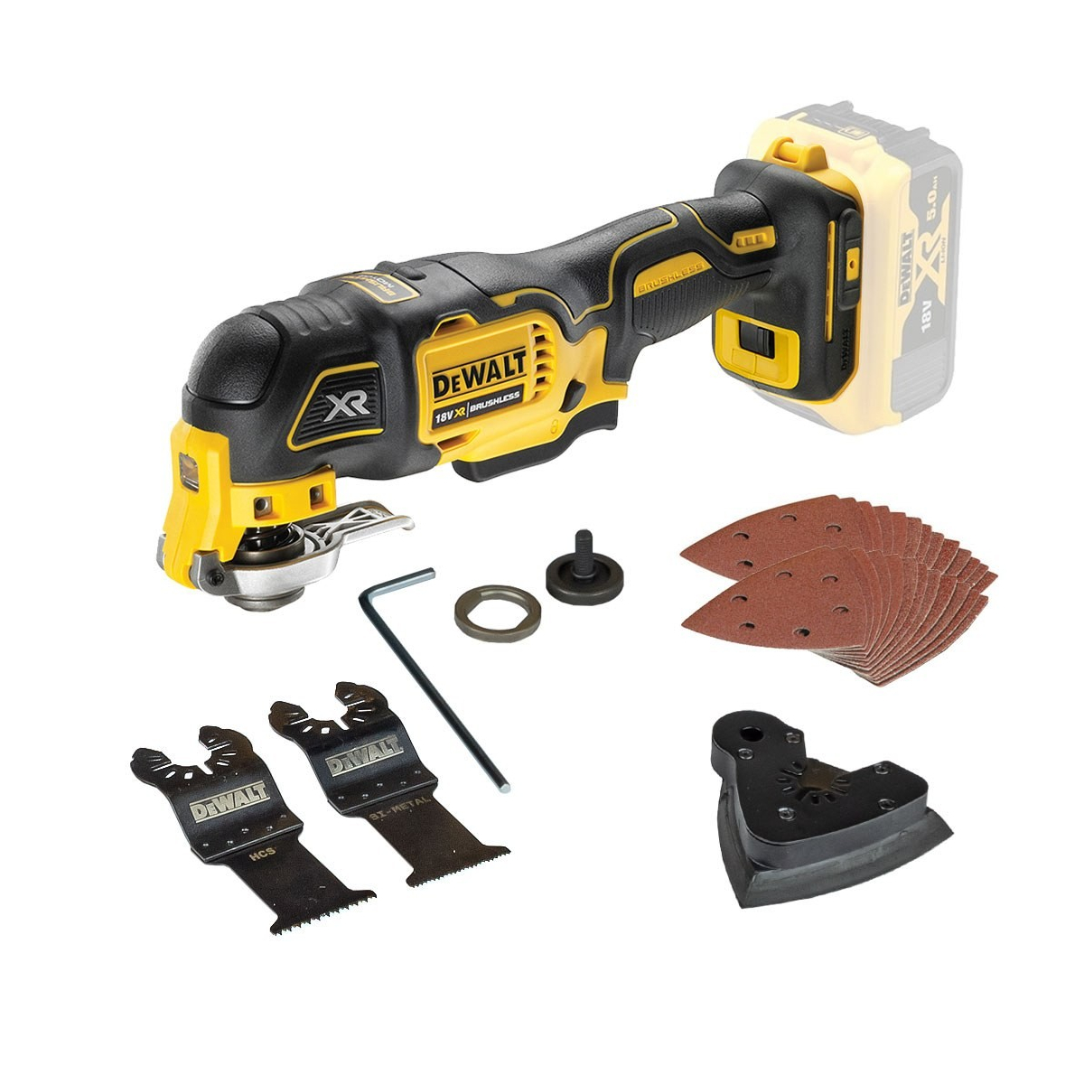 Dewalt DCS356NXJ 18V Outils Oscillants Multifonction (Machine Seule)