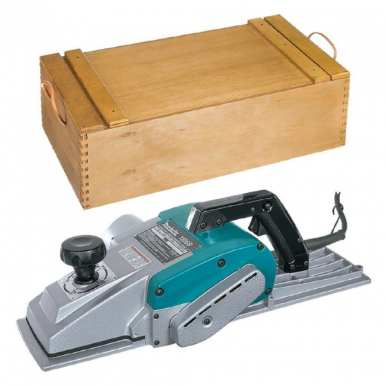 Makita 1806B Rabot de charpente 170mm 1700W avec caisse de transport en Bois