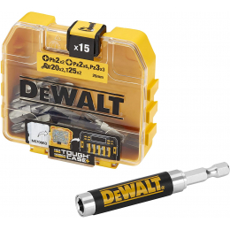Dewalt DT71511-QZ Coffret de 16 pièces de vissage avec Guide magnétique et coffret ToughCase+