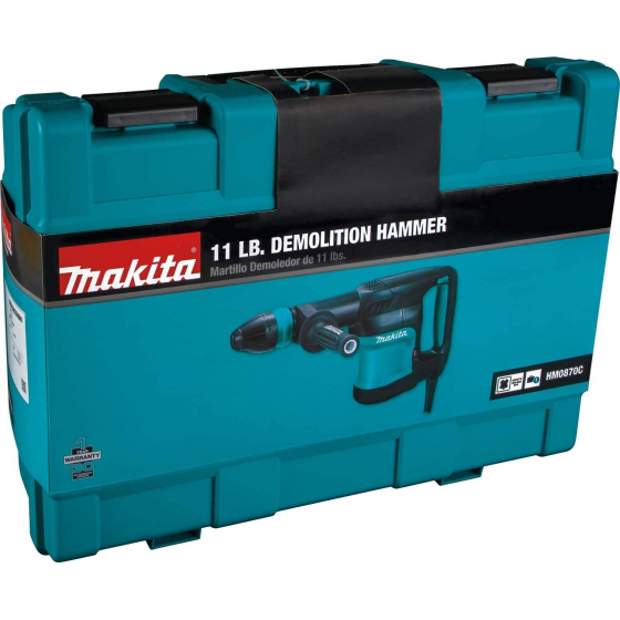 Makita HM0870C Burineur SDS-Max 7.6 Joules 1100W + Coffret de transport Makita HM0870C Burineur SDS-Max 7.6 Joules 1100W + Coffret de transport