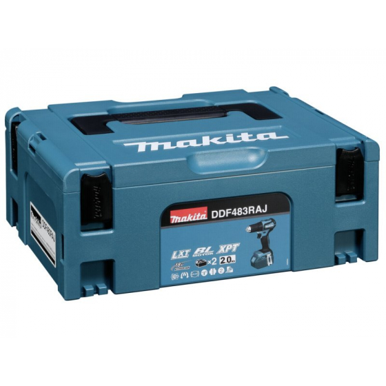 Makita DDF483RAJ Perceuse, Visseuse 18V LXT Li-Ion 2x2.0Ah avec coffret Mak-pac Makita DDF483RAJ Perceuse, Visseuse 18V LXT Li-Ion 2x2.0Ah avec coffret Mak-pac