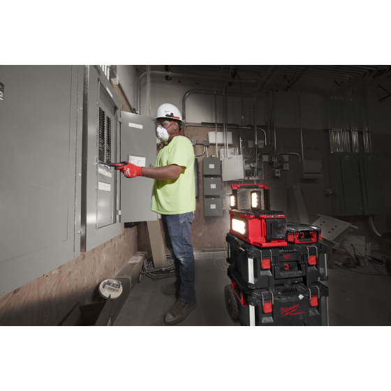 Milwaukee M18 POALC-0 Projecteur Led Hybride 18V/230V 3000 Lumens Packout (4933478120)
