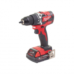 Milwaukee M18 CBLPD-202C Perceuse à Percussion 18V Brushless 2x2.0Ah avec coffret (4933464320)