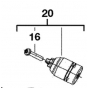 AEG Mandrin 1,5-13 mm 1/16 - 1/2 pour perceuse à percussion SB20-2E (200170003)