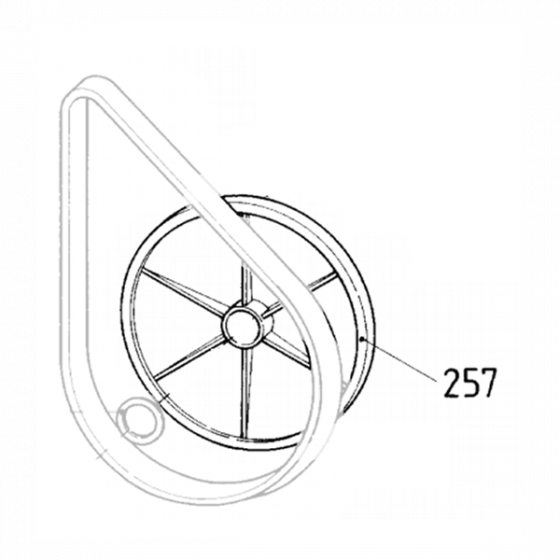 Metabo Poulie d'entrainement pour raboteuse HC260C (316098270)