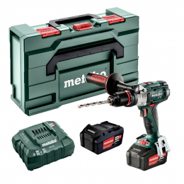 Metabo BS 18 LTX Impuls Perceuse, Visseuse 18V 2x5.2Ah avec coffret metaBOX (602191650)