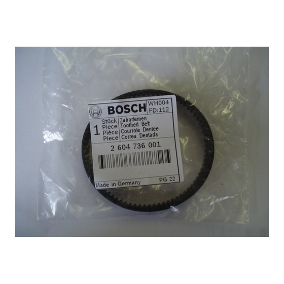 BOSCH 2604736001 Courroie pour Rabot 