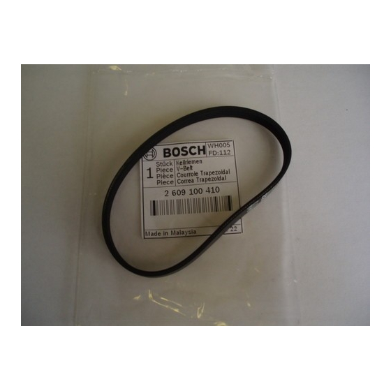 BOSCH 2609100410 Courroie pour Rabot 