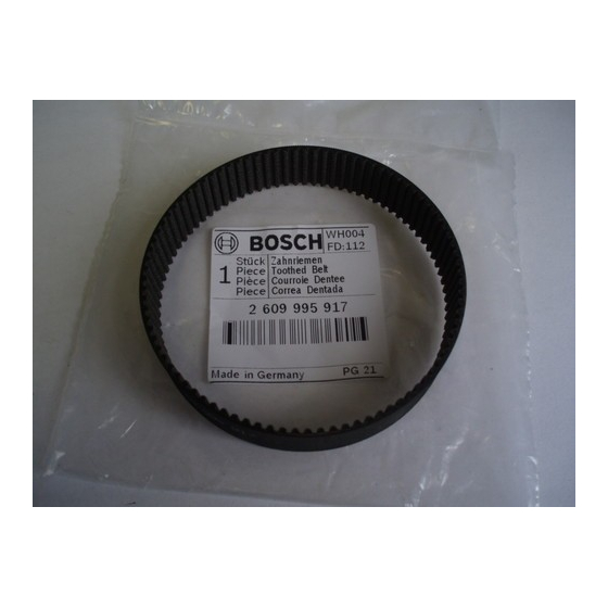 BOSCH Courroie pour Rabot GHO31-82, GHO36-82C, PHO25-82C, PHO35-82C, 1525 (2609995917)