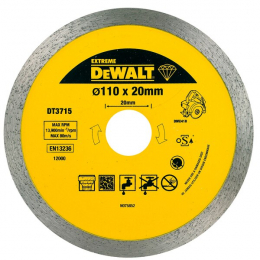 DeWALT Disque diamant ø110x20mm pour scie à carrelage DWC410 (DT3715-QZ)