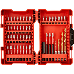 Milwaukee 4932430906 Coffret de 48 Embouts de Vissage Shockwave