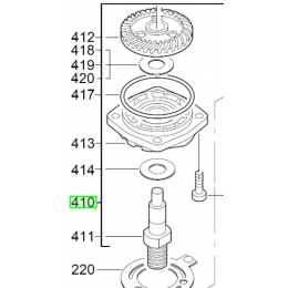 Milwaukee Flasque de palier pour meuleuse AG8-125, AG8-115, AG9-125 (4931358682)