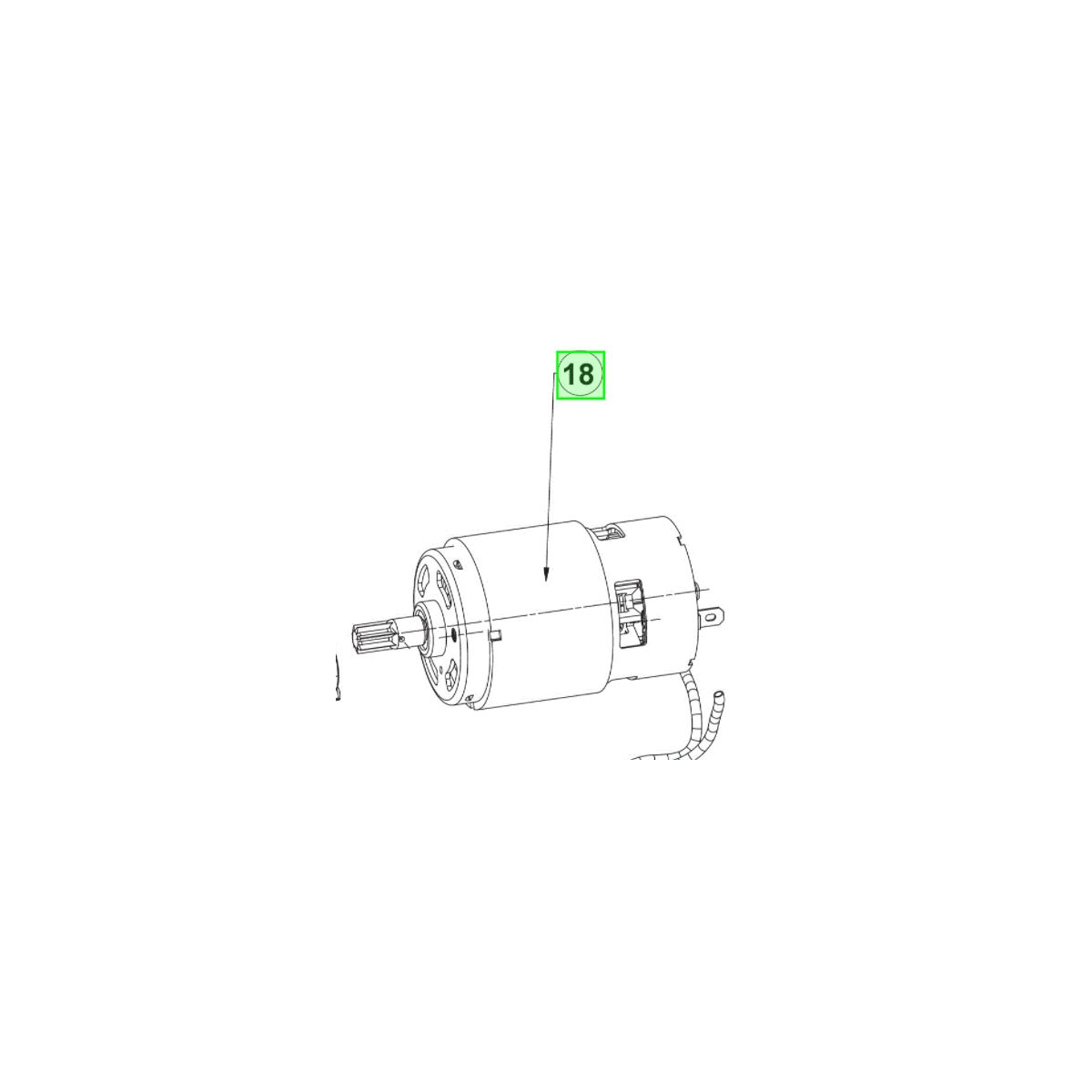 Ryobi Moteur 18V visseuse choc R18IDP 0 5131037533