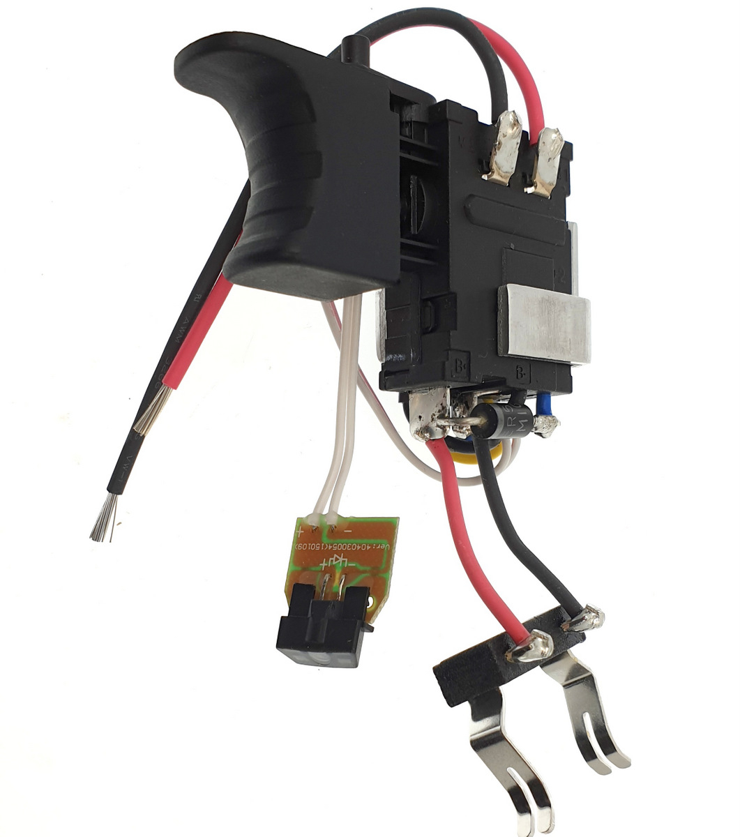 Interrupteur à Percussion Droit Pour Perceuse GBH 2-24/2-26 DRE - 0.6 Pouces, Noir Et Rouge, Neuf