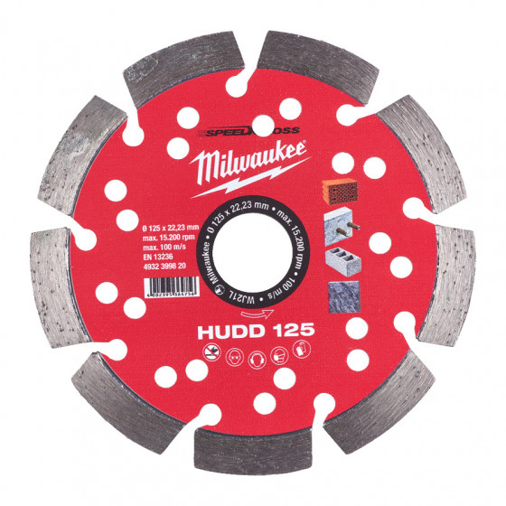 Milwaukee Disque diamant ø125mm Speedcross HUDD (4932399820)