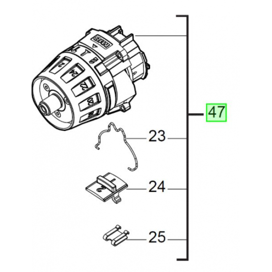 Milwaukee Boite à vitesse pour perceuse 18V M18FDD (4931453216)