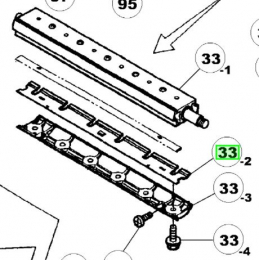 Ryobi Support de lames rabot L1000TB (5131012658)