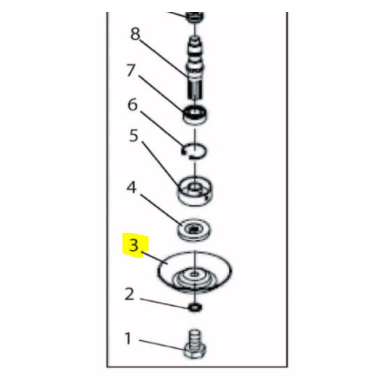 Ryobi Rondelle disque pour débroussailleuse (5131033337)