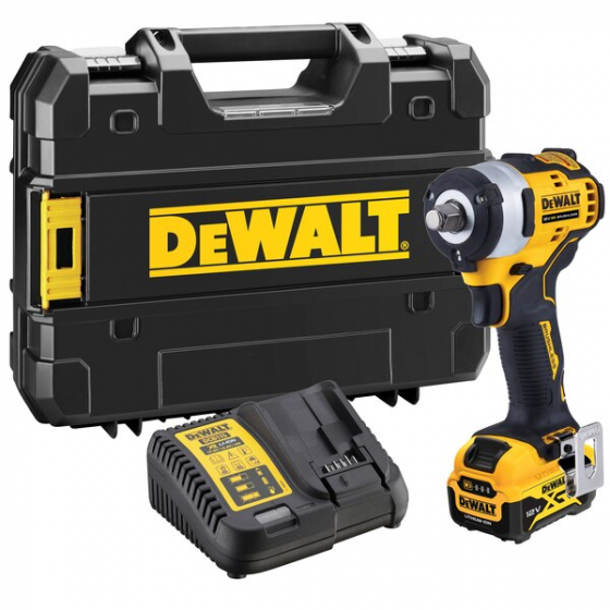 DeWalt DCF901P1-QW Boulonneuse à Choc 1/2" 330Nm 12V XR Brushless 1x5.0Ah avec coffret TSTAK