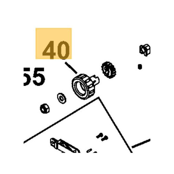 DeWalt Molette de réglage DWE7485 (N697166) DeWalt Molette de réglage DWE7485 (N697166)