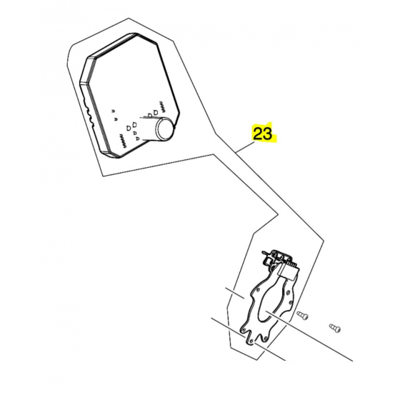 Makita Contrôleur Électronique pour souffleur DUB184 (620B77-7)