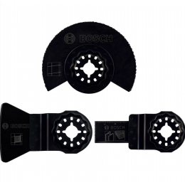 Bosch Set de 3 Lames carrelage pour outil multifonction STARLOCK (2607017324)