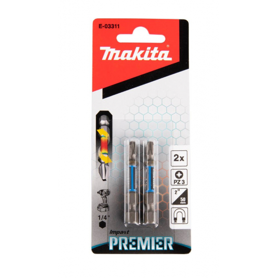 Makita Embout de vissage PZ3 50mm Impact Premier E-03311