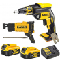 Dewalt DCF620P2K-QW Visseuse Plaques de Plâtre 18V 2x5.0Ah (Chargeur de Vis Inclus)