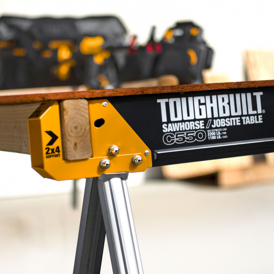 Toughbuilt Pack de 2 tréteaux-table de chantier TB-C550-2 Toughbuilt Pack de 2 tréteaux-table de chantier TB-C550-2