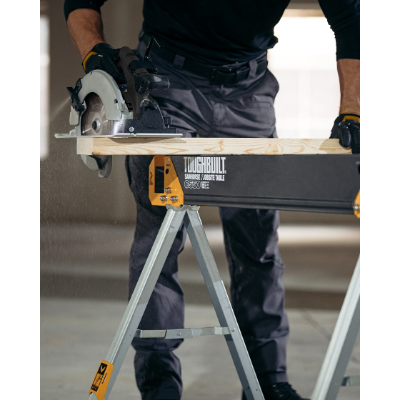 Toughbuilt Pack de 2 tréteaux-table de chantier TB-C550-2 Toughbuilt Pack de 2 tréteaux-table de chantier TB-C550-2