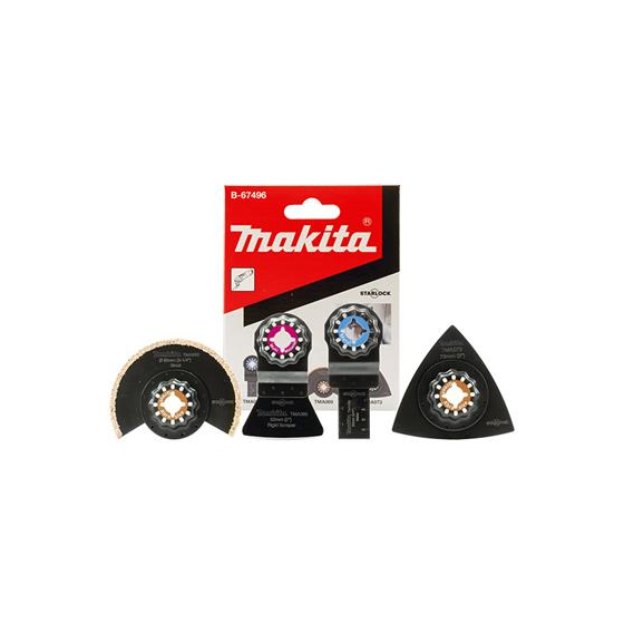 Makita Ensemble de 4 Lames pour le Carrelage STARLOCK (TMA058/065/069/073) (B-67496)