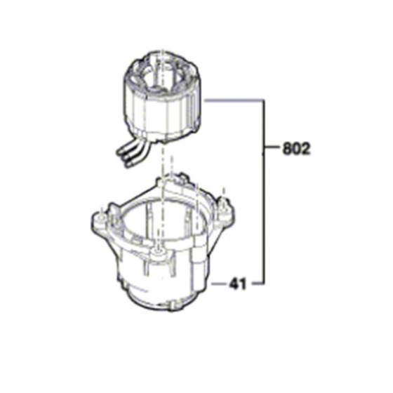 Bosch Stator perforateur GBH18V-26, GBH18V-26F  (1600A015E8)