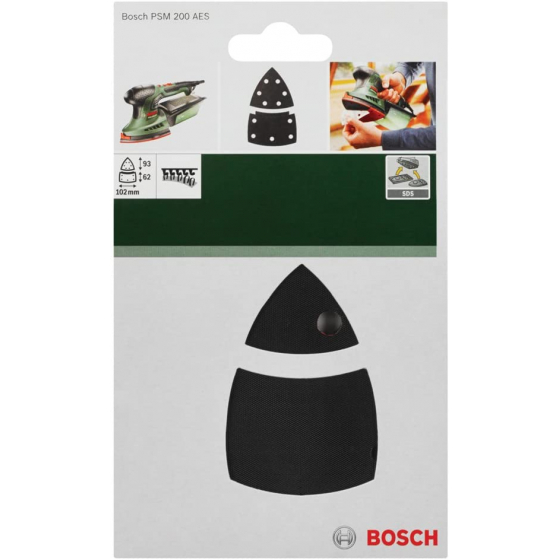 Bosch Plateau de ponçage 102x63 pour ponceuse PSM200AES (2609256D20)