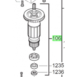 Milwaukee Induit pour perforateur K750S, K700S (4931442688)