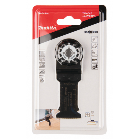 Makita B-64814 Lame Scie Plongeante 32x50mm Bi-métal Pour le Bois et le Métal (TMA047)
