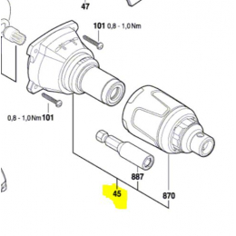 Bosch Boîte de transmission visseuse placo GSR 18 V-EC TE (2609199482)