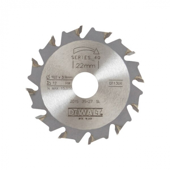 DeWalt Fraise ø102x22mm pour lamelleuse DW682 ( DT1306-QZ)