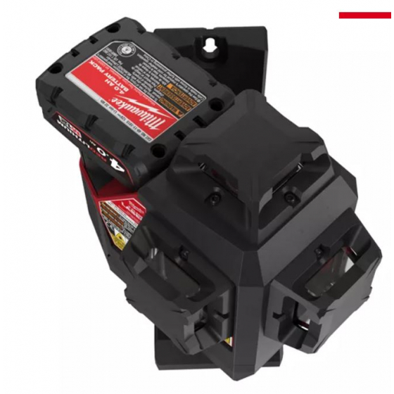 Milwaukee M12 3PLKIT-401P Laser Vert 3 Lignes 360° 1x4.0Ah + Trépied + Cellule + Coffret Packout (4933478960)