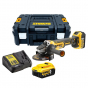 Dewalt DCG405P2-QW Meuleuse Sans fil 18V Brushless 2x5.0Ah ø125mm avec coffret T-Stak