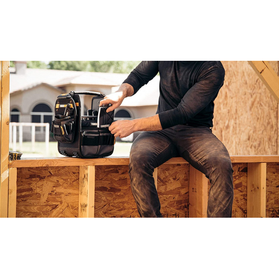 Toughbuilt Panier porte-outils 20cm + poche à outils ClipTech TB-CT-180-8 Toughbuilt Panier porte-outils 20cm + poche à outils ClipTech TB-CT-180-8