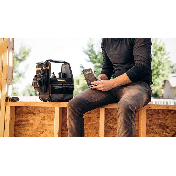 Toughbuilt Panier porte-outils 20cm + poche à outils ClipTech TB-CT-180-8 Toughbuilt Panier porte-outils 20cm + poche à outils ClipTech TB-CT-180-8