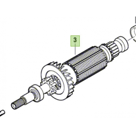 Dremel Induit pour Dremel 4250, 4300 (1604010B73)