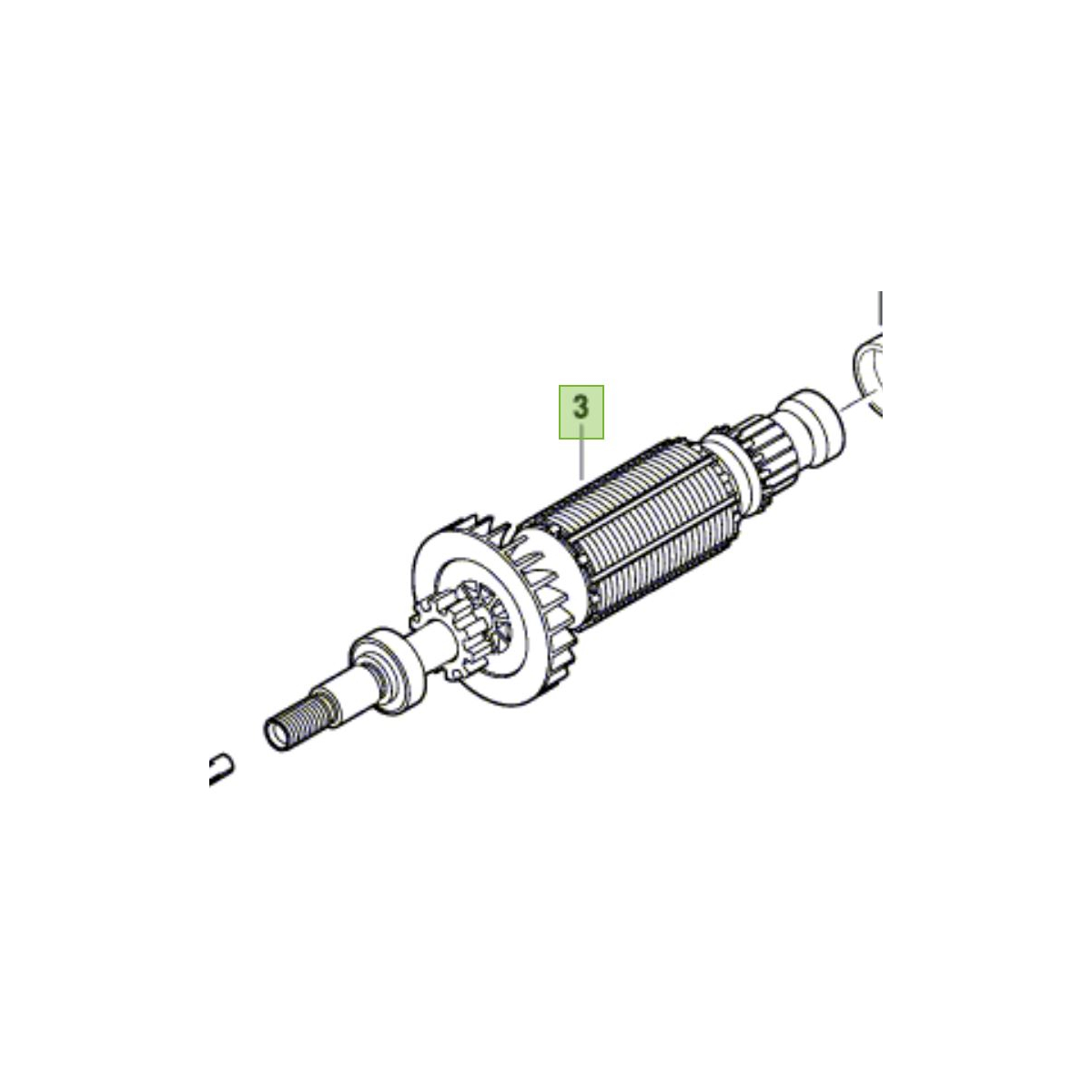 Dremel Induit pour Dremel 4250, 4300 (1604010B73)