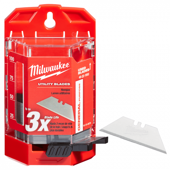 Milwaukee Distributeur de Lames de cutter trapèzes (X50) - 48221950