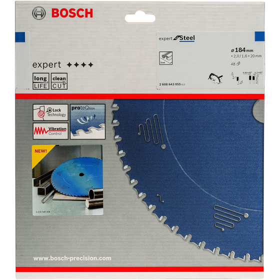 Bosch Lame de scie circulaire métal ø184mm 48Dents (2608643055)