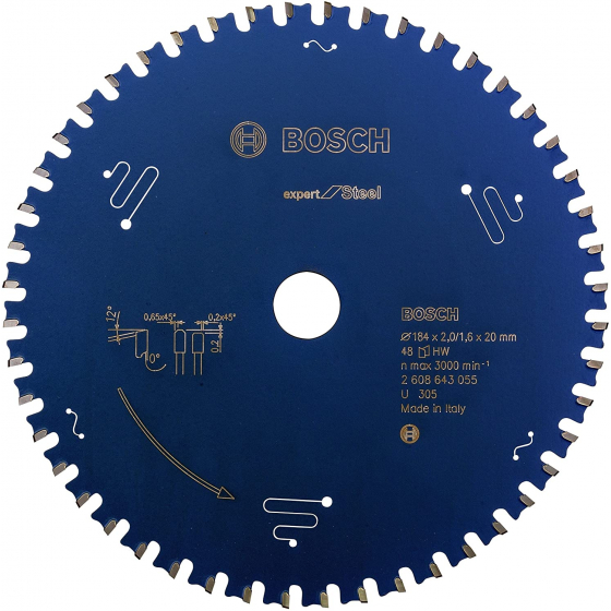 Bosch Lame de scie circulaire métal ø184mm 48Dents (2608643055)