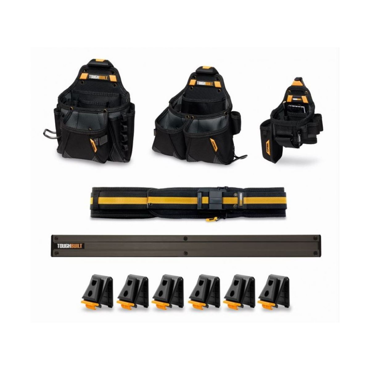Toughbuilt Kit ceinture et poche à outils avec organisateur mural  (TB-CT-153-11)
