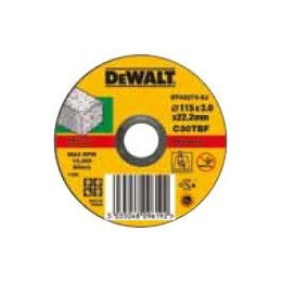 Dewalt DT42273 Disque à Tronçonner ø115x3mm Pierre